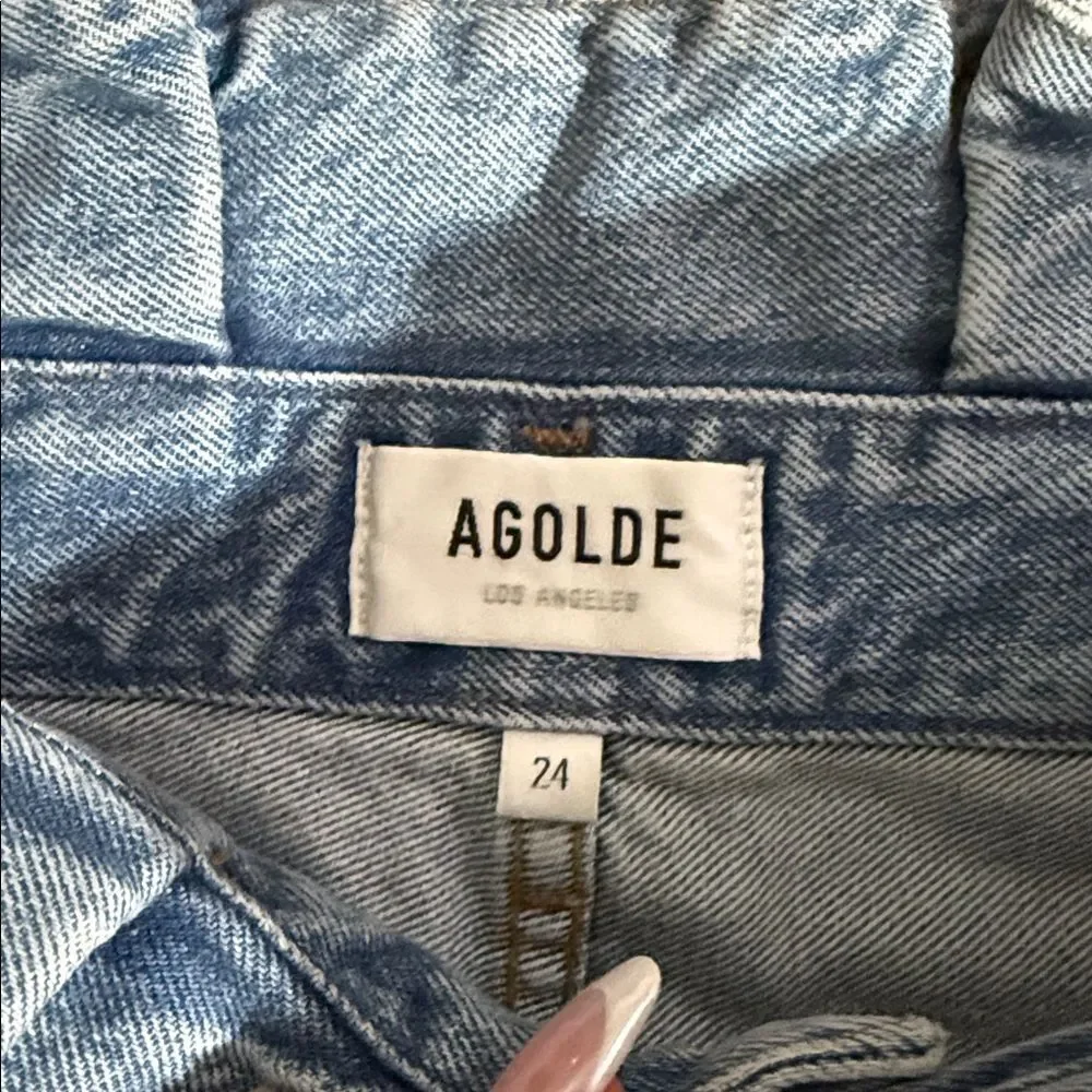 Agolde lettuce baseband reworked her fitted 90s jeans size 24 - Picture 8 of 13
